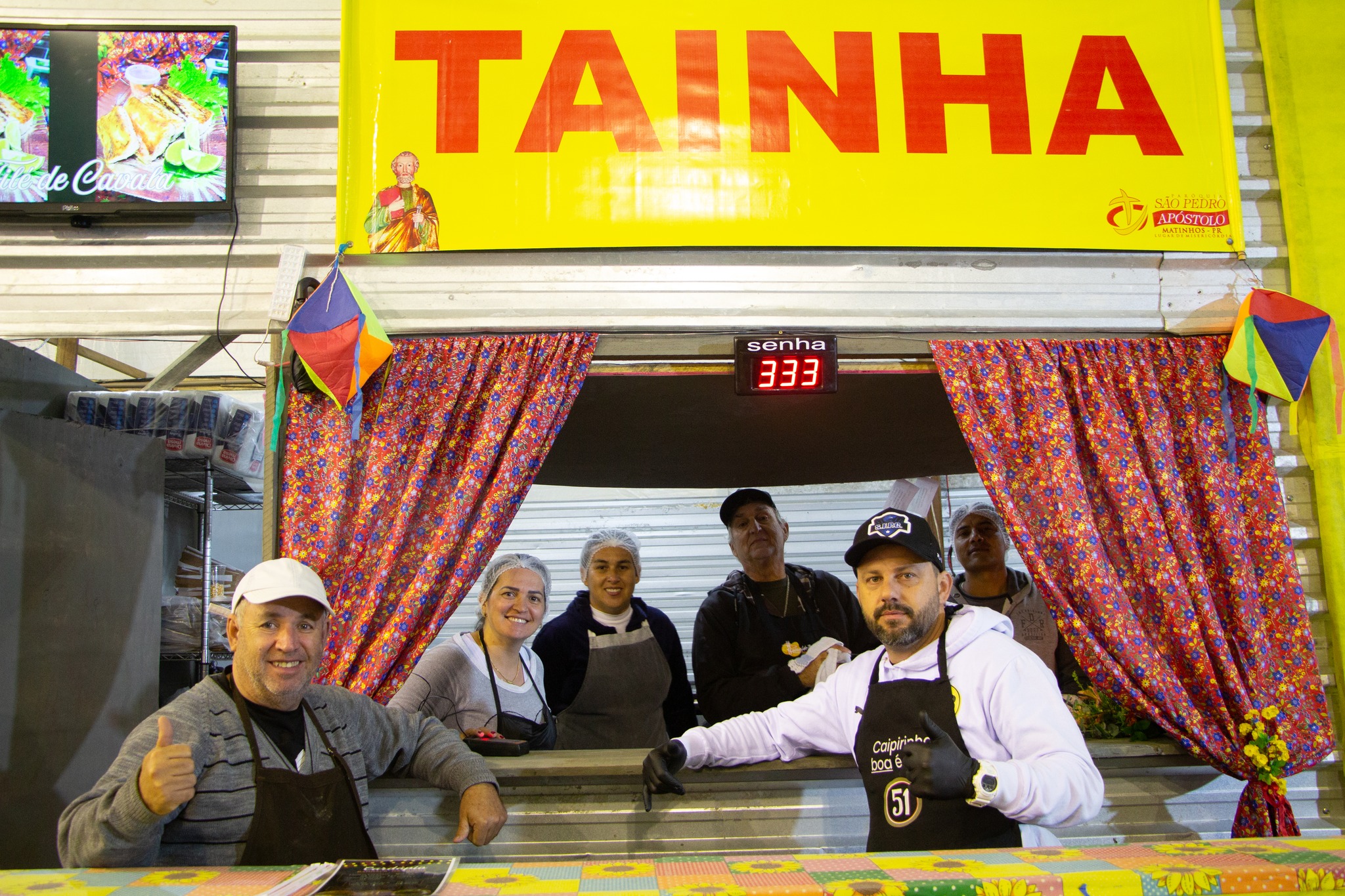 Barraca da tainha da festa
